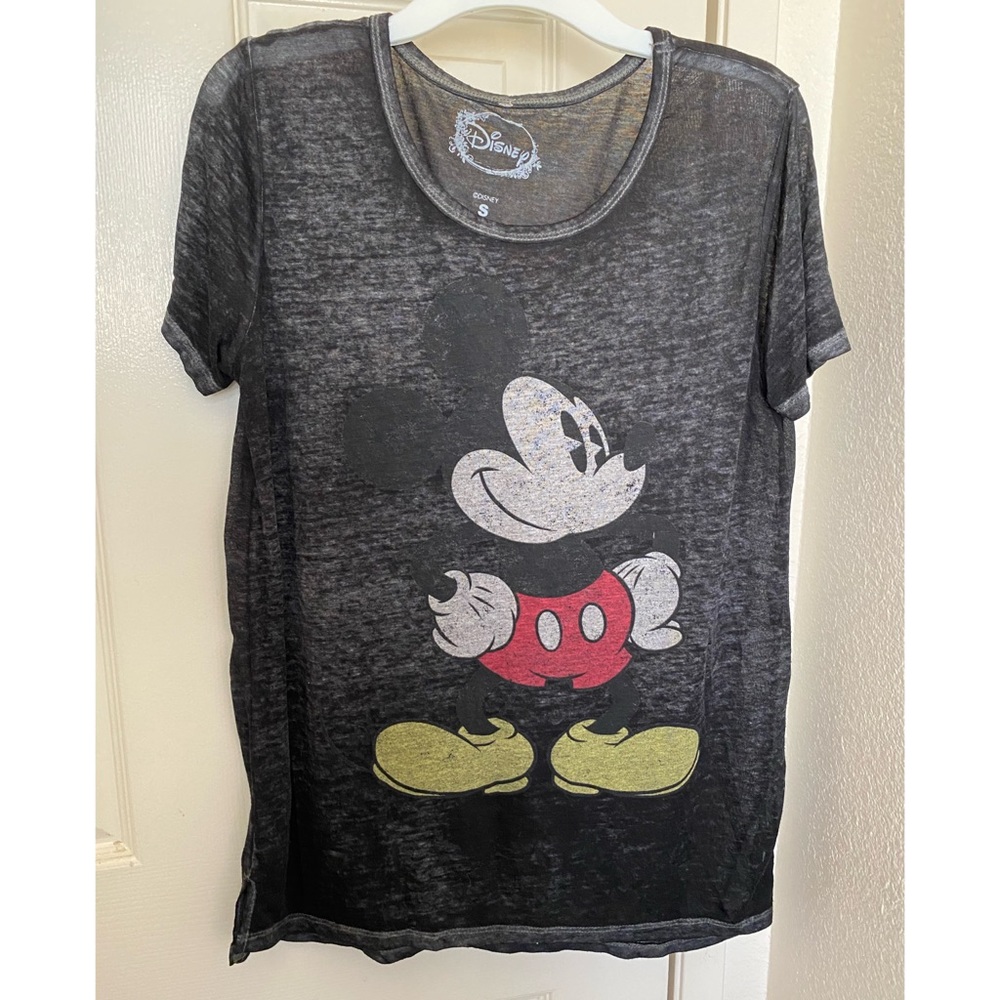 Mickey Mouse Faded Black Tee